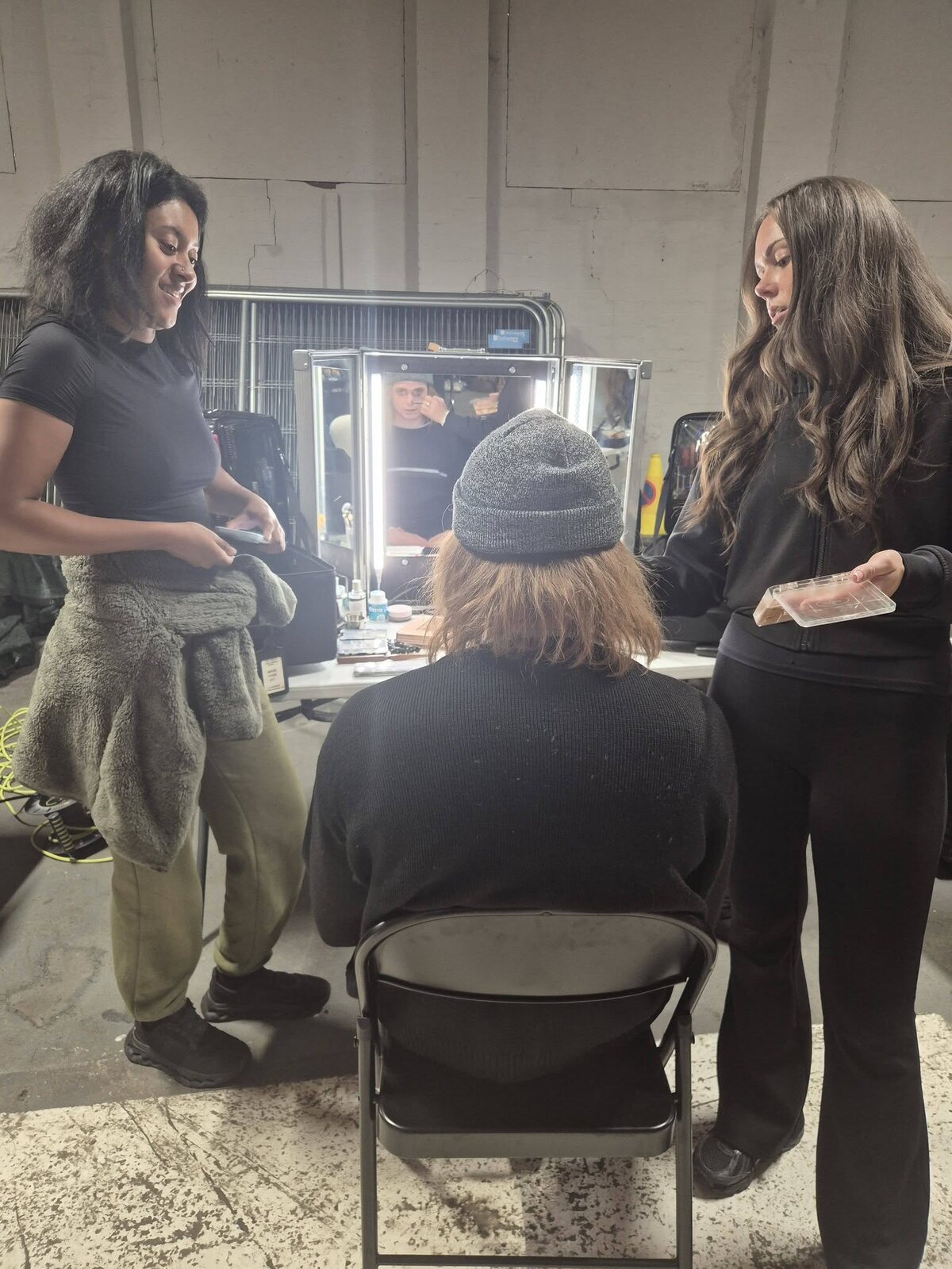 All Kindza Madness hair and makeup preparation