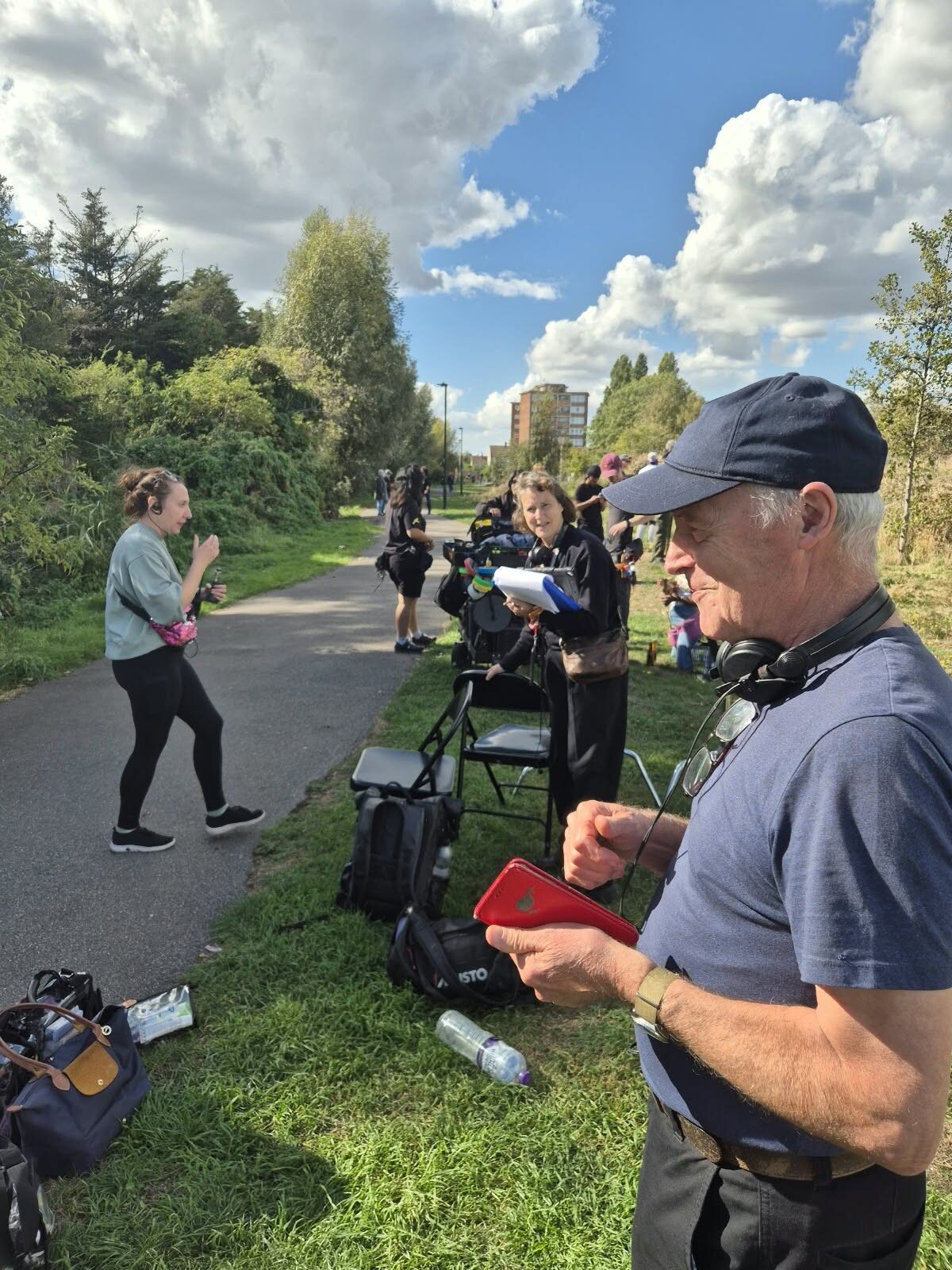 All Kindza Madness crew filming on location